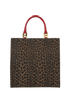 Leapord Print Tote, back view
